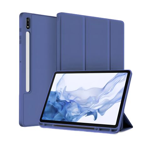Темно-синій чохол with Slot for Stylus для Samsung Galaxy Tab S7 (T875) / S8 (X700/X706)
