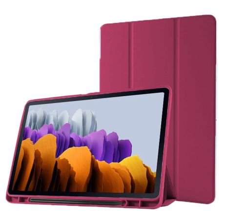 Чехол with Slot for Stylus для Samsung Galaxy Tab A7 Lite (T220/T225) Бордовый