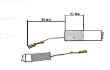 Щітки електроінструменту 5*10*17 G12 K