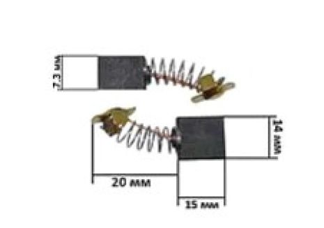 Щетки электроинструмента 7,3*14*15 П-образный пятак K