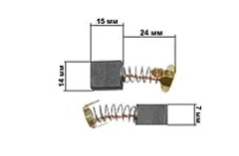 Щетки электроинструмента 7*14*15 П-образный K