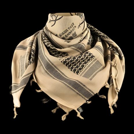 Арафатка шемаг "Січ" піщано-чорна 100% бавовна 105х105 см Арафатка шемаг "Січ" піщано-чорна 100% бавовна 105х105 см