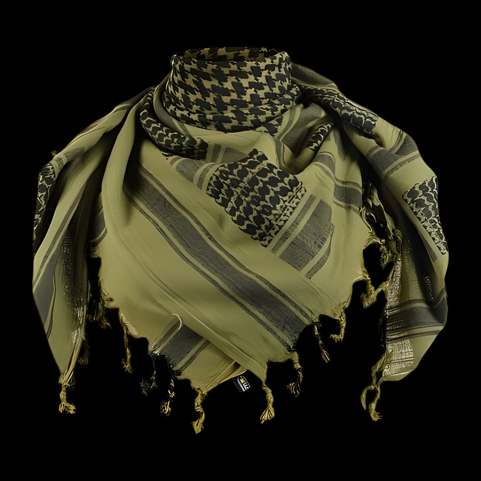 Арафатка шемаг Tactic Maximum 100% хлопок плотное плетение оливково-чёрная 110х110 см Арафатка шемаг Tactic Maximum 100% хлопок плотное плетение оливково-чёрная 110х110 см