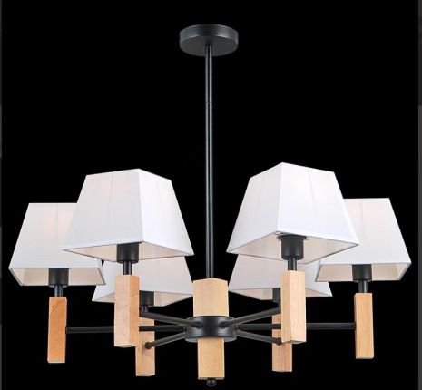 Классическая люстра для гостиной VALESO V15-6 черная