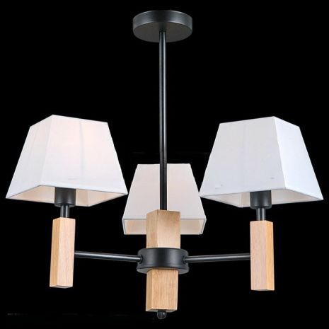 Люстра класична для вітальні чорна VALESO V15-3