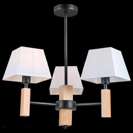 Люстра класична для вітальні чорна VALESO V15-3