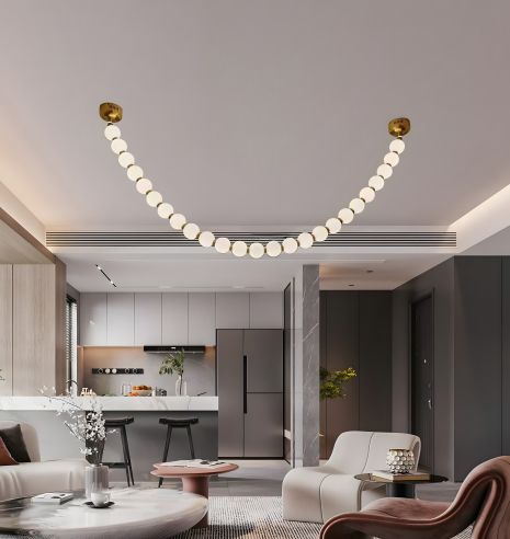 VALESO G3873-25 современная подвесная люстра жемчужина, большая, Copper 60W