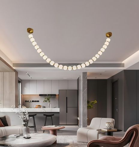 VALESO G3873-25 современная подвесная люстра жемчужина, большая, Copper 60W