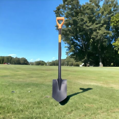 Лопата штикова гостра сталева ручка 1150мм.VMF EURO