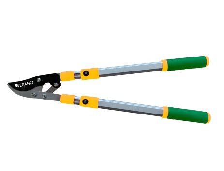 Телескопический секатор для веток 670 мм, диаметр среза 45 мм, косой срез, VERANO | 71-838