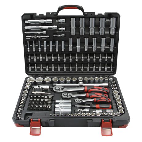 Инструментальный набор 1/2, 3/8 и 1/4 на 151 предмет от Haisser 70220