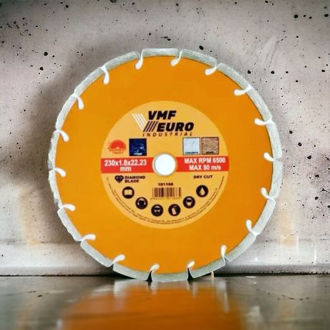 VMF EURO Industrial Диск алмазний відрізний по бетону Segment Twist 230x22,23mm