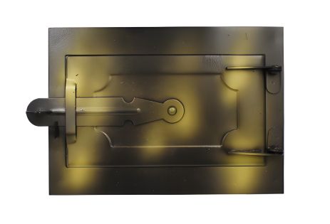 Піддувальні дверцята нижні топочні 260×180 мм (чорний метал)