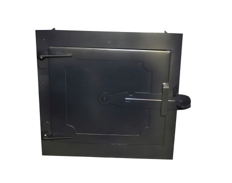 Топочная дверца, верхняя, 250×265 мм (черный металл)