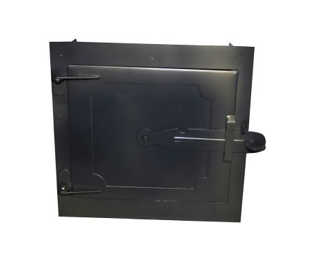 Верхні топочні дверцята 250×265 мм, чорний метал