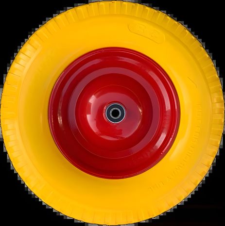 Пневматическое бескамерное колесо для тачки 4.00-6 (ось 12мм)