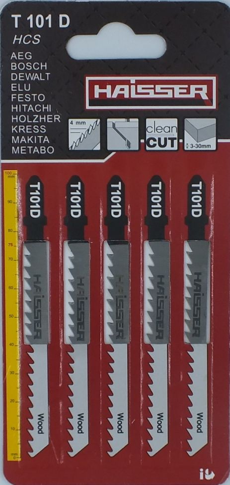 Пильні полотна - T101D, 75мм, н-р 5шт (HAISSER)