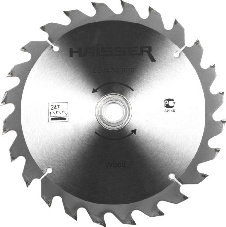 Диск пиляльний для дерева — 200х32 24 зуби. (HAISSER)