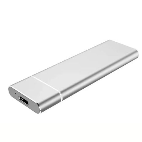 Карман для SSD T24 M.2 NGFF USB3.1 SATA 6Gbps, Type-C, Metal, Silver