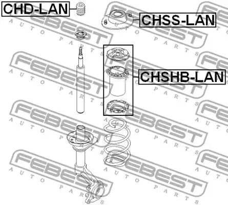 Пыльник амортизатора (переднего) Lanos 97-02, FEBEST (CHSHBLAN)