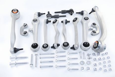 Комплект рычагов передней подвески для Audi A6/Superb/Passat B5 (с тонким пальцем), ABS (219902)