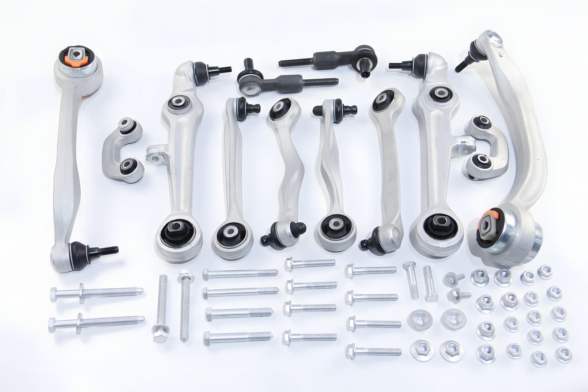 Комплект рычагов передней подвески для Audi A6/Superb/Passat B5 (с тонким пальцем), ABS (219902) Комплект рычагов передней подвески для Audi A6/Superb/Passat B5 (с тонким пальцем), ABS (219902)