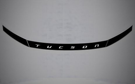Мухобійка та лого на капот HYUNDAI TUCSON 22-23, HYTU22DEL Мухобійка та лого на капот HYUNDAI TUCSON 22-23, HYTU22DEL