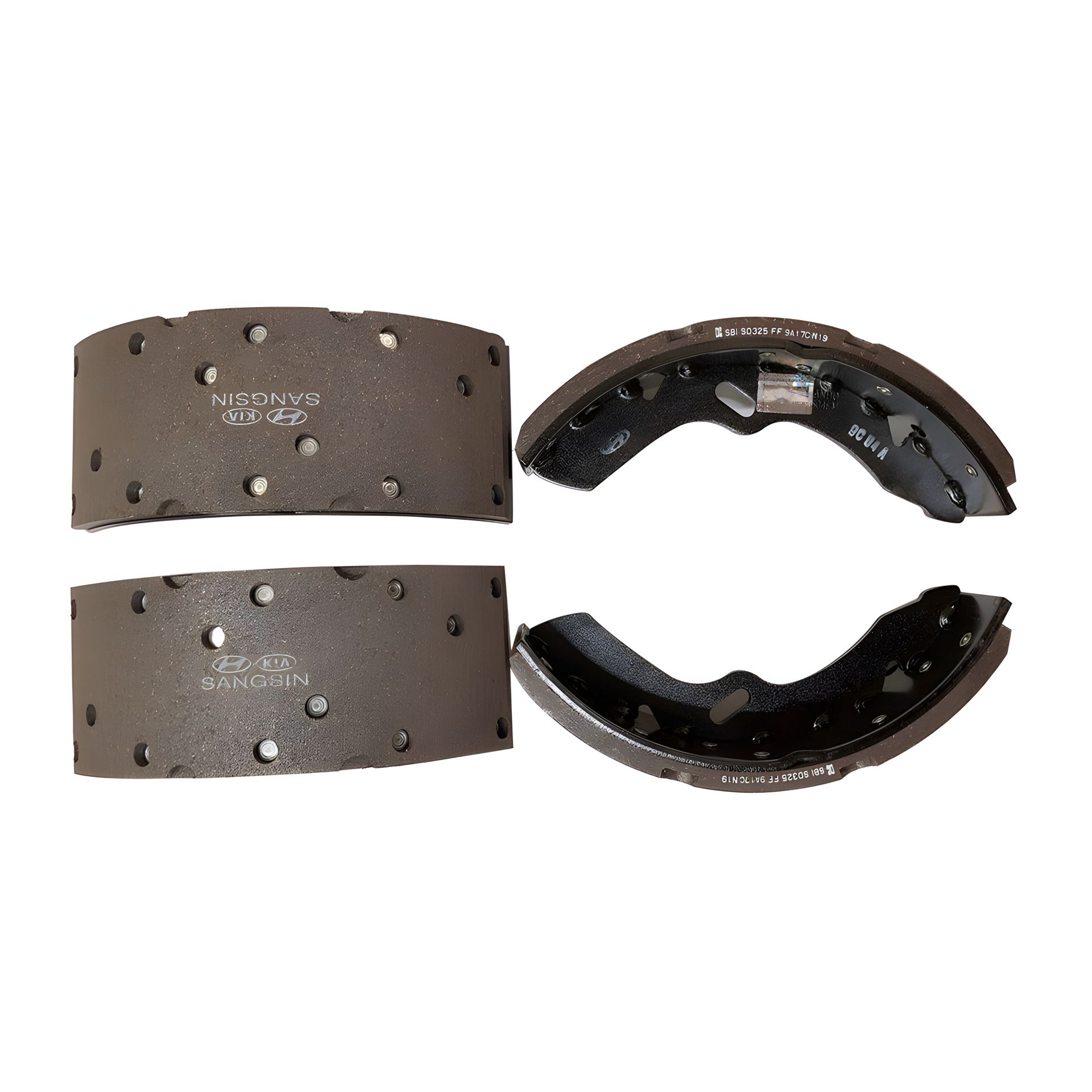 Задние барабанные тормозные колодки для Hyundai Hd35/hd75 до 2010, Mobis (5830545A62) Задние барабанные тормозные колодки для Hyundai Hd35/hd75 до 2010, Mobis (5830545A62)