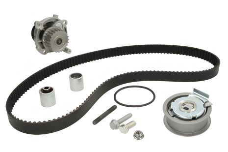 Водяной насос и комплект ГРМ для SEAT TOLEDO, VW PASSAT, AUDI A4, NTN-SNR (KDP457451)