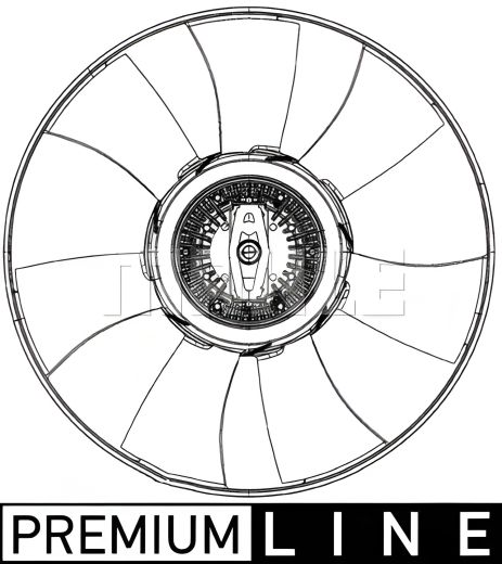 Термомуфта+вентилятор Sprinter ОМ611/612 00-06 (з кріпленням), MAHLE/KNECHT (CFF493000P) Термомуфта+вентилятор Sprinter ОМ611/612 00-06 (з кріпленням), MAHLE/KNECHT (CFF493000P)