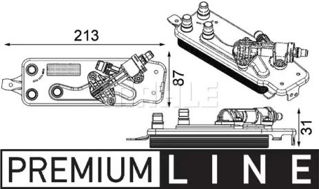 Радиатор масляный BMW 3,0-6,0 08-16, MAHLE/KNECHT (CLC90000P)