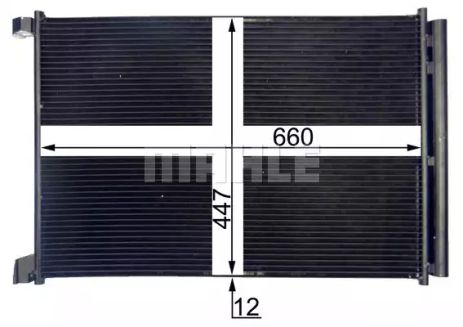 Радиатор кондиционера w205/212/222 13-, MAHLE/KNECHT (AC412000S)