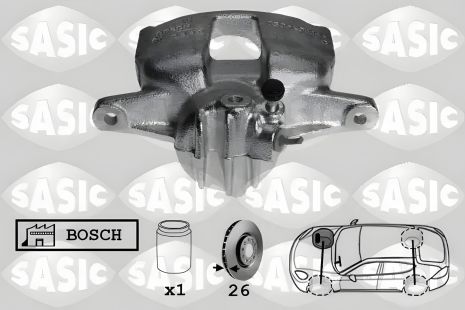 Суппорт передний R 26mm (тип Bosch) Kangoo/Berlingo/Partner, 6500009 (Sasic) Суппорт передний R 26mm (тип Bosch) Kangoo/Berlingo/Partner, 6500009 (Sasic)