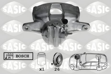 Передний суппорт R 26mm (тип Bosch) для Kangoo/Berlingo/Partner, 6500009 (Sasic)