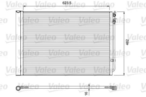 Конденсатор кондиціонера BMW 5/6/7 (F10/F18) 10-18, 814410 (VALEO)