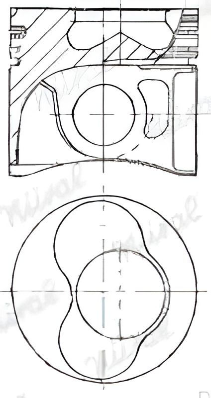 Поршень з кільцями VAG 81,51 2.5TDi Crafter BJL/BJM/CECA Euro 5 06 , NURAL (8742100730) Поршень з кільцями VAG 81,51 2.5TDi Crafter BJL/BJM/CECA Euro 5 06 , NURAL (8742100730)