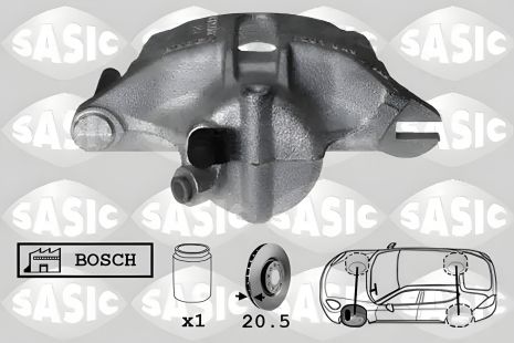 Передній супорт L 20mm (тип Bosch) Kangoo/Berlingo/Partner, Sasic (6504002)