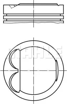 Поршень TOYOTA AVENSIS/CELICA/COROLLA 1.8 99-09 (79mm), MAHLE/KNECHT (6077700)