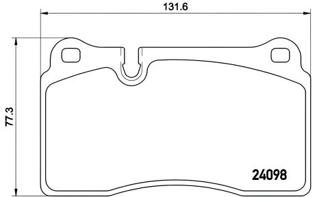 Тормозная колодка дисков РАНЖ РОВЕР III (LM), VW TOUAREG передняя, BREMBO (P85110)