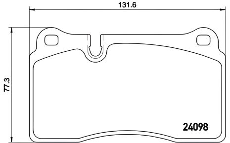 Передні гальмівні колодки для RANGE ROVER III (LM), VW TOUAREG, BREMBO (P85110)