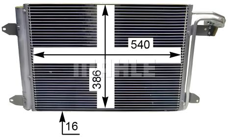 Кондиционерный радиатор для SKODA OCTAVIA (1Z3), MAHLE/KNECHT (AC324000S)