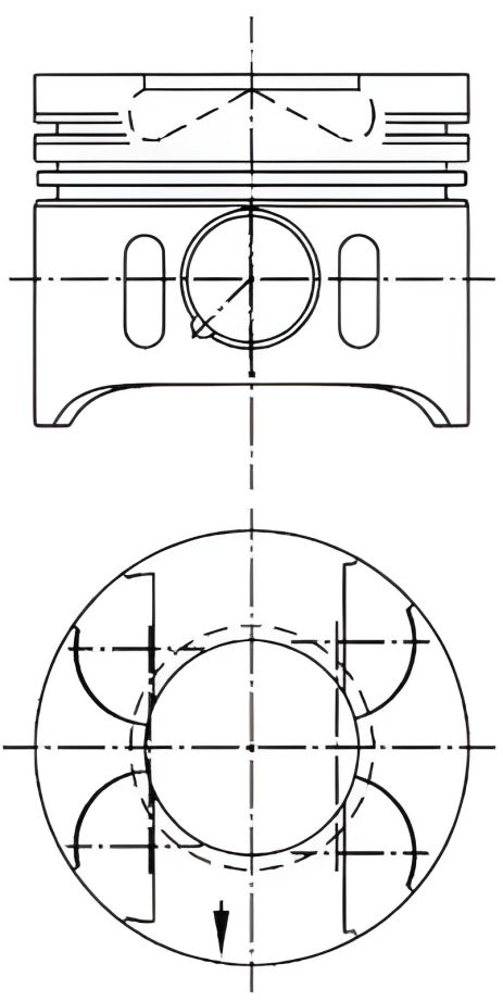Поршень KOLBENSCHMIDT MB OM611 (41014620)