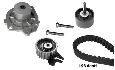 Комплект ГРМ (+ насос) Doblo/Punto 1.9D 01-, BUGATTI (KBU5013B)