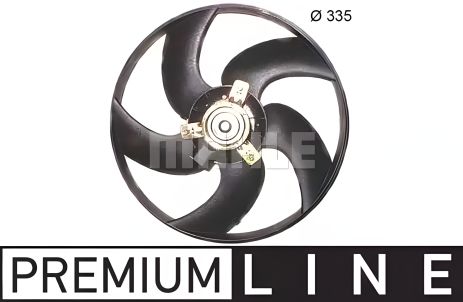 Вентилятор радіатора BERLINGO/PARTNER 96-15 (335 мм), MAHLE/KNECHT (CFF276000P) Вентилятор радіатора BERLINGO/PARTNER 96-15 (335 мм), MAHLE/KNECHT (CFF276000P)