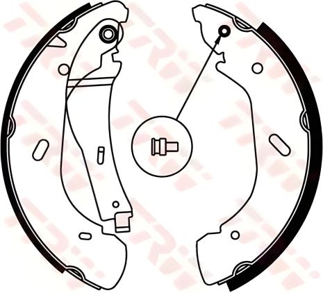 Гальмівні колодки задні Transit (V184) 00- (RWD), TRW (GS8690) Гальмівні колодки задні Transit (V184) 00- (RWD), TRW (GS8690)