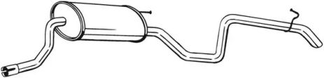 Глушник задній KIA CEED 06-09, BOSAL (280277) Глушник задній KIA CEED 06-09, BOSAL (280277)
