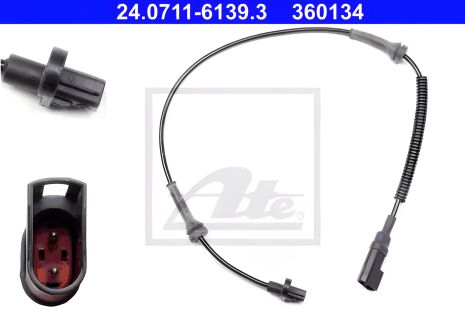 Датчик ABS FORD TRANSIT, FORD TOURNEO от ATE (код 24071161393)