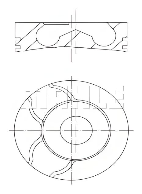 Поршень з Кільцями RENAULT 80,50 F9Q 1,9TD , MAHLE/KNECHT (0220902) Поршень з Кільцями RENAULT 80,50 F9Q 1,9TD , MAHLE/KNECHT (0220902)