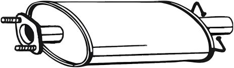 Передній глушник FORD Transit 06-14, BOSAL (154459) Передній глушник FORD Transit 06-14, BOSAL (154459)