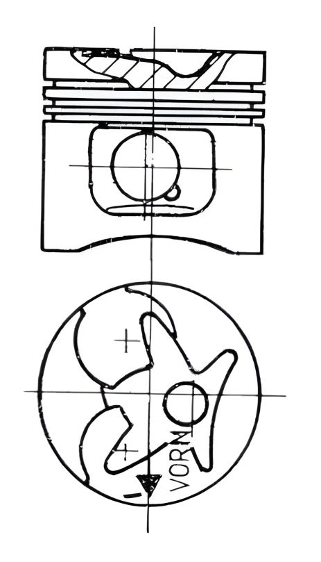 Комплект поршней MB OM601/602/603 от KOLBENSCHMIDT (94330610)